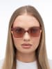Guess Damen-Sonnenbrille in Rosa-Orange/ Hellbraun