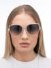 Hugo Boss Damen-Sonnenbrille in Creme-Gold/ Blau