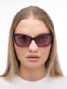 Karl Lagerfeld Damskie okulary przeciwsłoneczne w kolorze niebiesko-jasnoróżowym