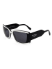 Karl Lagerfeld Okulary przeciwsłoneczne unisex w kolorze czarno-biało-szarym