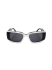 Karl Lagerfeld Okulary przeciwsłoneczne unisex w kolorze czarno-biało-szarym