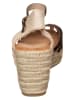 Bellucci Sandalen in Schwarz/ Creme