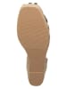 Bellucci Sandalen in Schwarz/ Creme