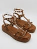 Bellucci Haksandalen lichtbruin