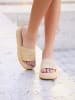 Bellucci Pantoletten in Beige