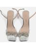 loft37 Leder-Sandaletten in Silber
