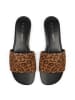 loft37 Leren slippers "Borneo" lichtbruin