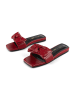 loft37 Leren slippers "Costa Calma" rood