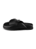 loft37 Leder-Pantoletten "Ready or not" in Schwarz
