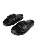 loft37 Leder-Pantoletten "Ready or not" in Schwarz