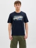 Jack & Jones Shirt "Hawaii" in Dunkelblau