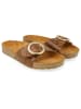 HAFLINGER Leren slippers lichtbruin
