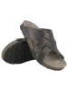 HAFLINGER Leder-Pantoletten in Anthrazit