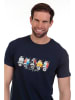 The Time of Bocha 2-delige set: shirts donkerblauw/wit