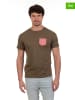 The Time of Bocha 2er-Set: Shirts in Schwarz/ Khaki