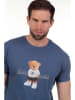 The Time of Bocha 2-delige set: shirts blauw/crème