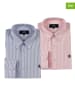 The Time of Bocha 2er-Set: Hemden - Regular fit - in Hellblau/ Rosa