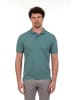 The Time of Bocha 2er-Set: Poloshirts in Türkis/ Dunkelblau
