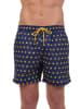 The Time of Bocha 2-delige set: zwemshorts donkerblauw/roze