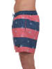 The Time of Bocha Badeshorts in Pink/ Dunkelblau