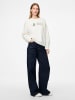 Pieces Sweatshirt "Tove" in Weiß