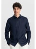 DSTREZZED Linnen blouse donkerblauw