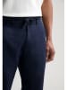 DSTREZZED Linnen chinobroek donkerblauw