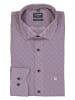 OLYMP Blouse "Luxor" - modern fit - rood/donkerblauw/wit