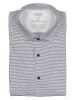 OLYMP Blouse "Level 5" - body fit - donkerblauw/wit
