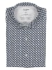 OLYMP Blouse "No 6" - super slim - donkerblauw/wit
