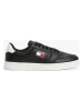 Tommy Hilfiger Shoes Leder-Sneakers in Schwarz