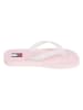Tommy Hilfiger Shoes Zehentrenner in Rosa/ Weiß