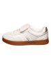 Tommy Hilfiger Shoes Leder-Sneakers in Creme/ Silber
