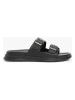 Tommy Hilfiger Shoes Leder-Pantoletten in Schwarz