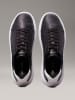 Calvin Klein Leder-Sneakers in Schwarz/ Weiß