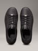 Calvin Klein Leder-Sneakers in Schwarz
