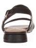 Tommy Hilfiger Shoes Leder-Sandalen in Schwarz