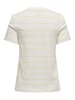 ONLY Shirt in Weiß/ Gelb