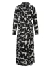 Heine Kleid in Schwarz/Creme