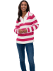 Heine Pullover in Weiß/ Pink