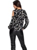 Heine Bluse in Schwarz/ Creme