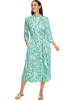 Heine Jurk wit/turquoise
