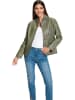 Heine Lederjacke in Oliv