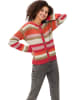 Heine Vest rood/oranje/camel