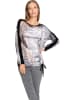 Heine Bluse in Grau/ Schwarz