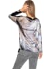 Heine Bluse in Grau/ Schwarz