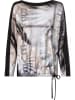 Heine Bluse in Grau/ Schwarz