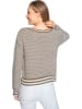 Heine Pullover in Braun/ Weiß