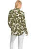Heine Bluse in Oliv/ Weiß