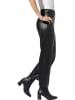 Heine Kunstlederhose in Schwarz